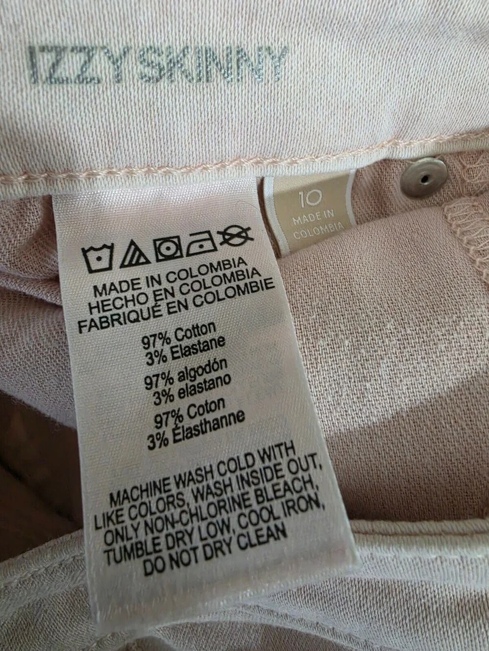 Michael Kors Izzy Skinny Jeans in Light Pink Size 10